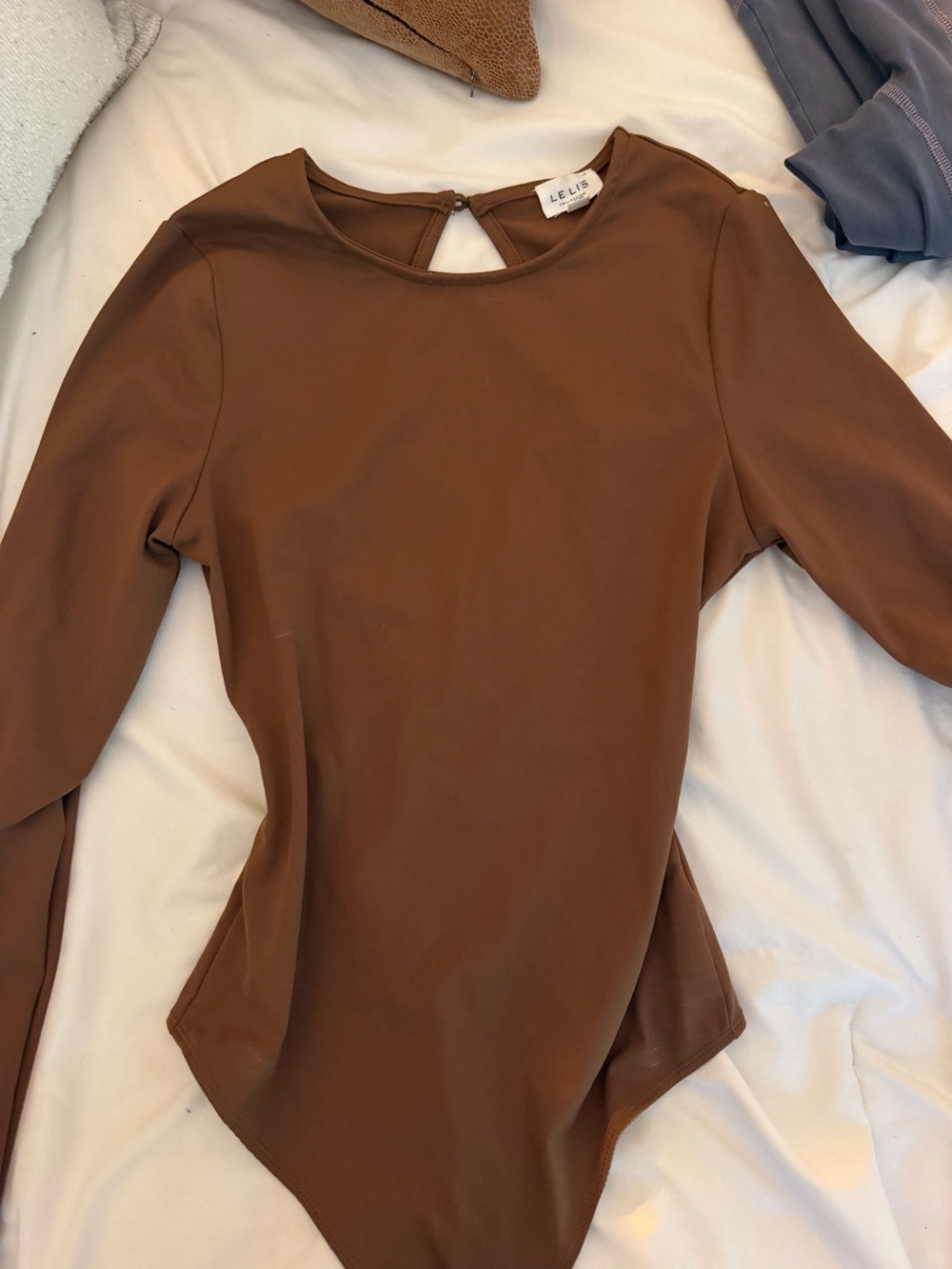 Brown Long Sleeve Bodysuit